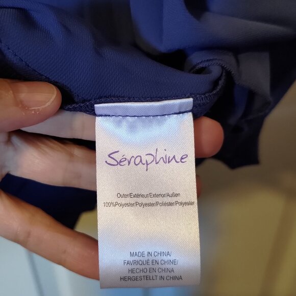 Seraphine NWT dusky cornflower blue maternity dress - US 2 / UK 6 - Picture 3 of 8